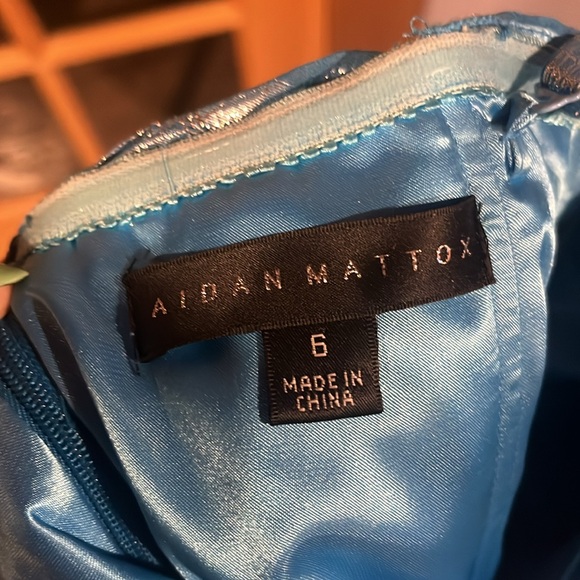 Aidan Mattox size 6 long empire waist dress - Picture 3 of 5